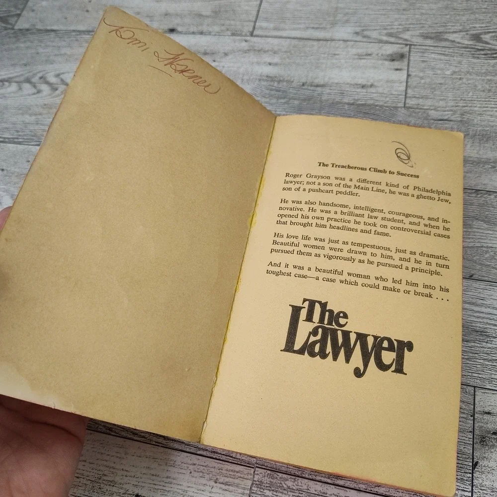 The‎ Lawyer Albert Gerber 1974 First Avon Print Vintage Legal Thriller Paperback